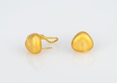 Angela Cummings Acorn Motif Gold Earrings
