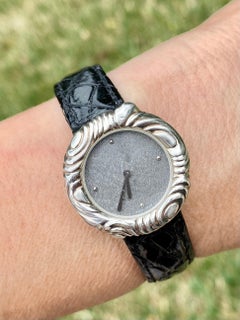"Angela Cummings" Ballon-Style 925 Sterling Silver Women's Wristwatch