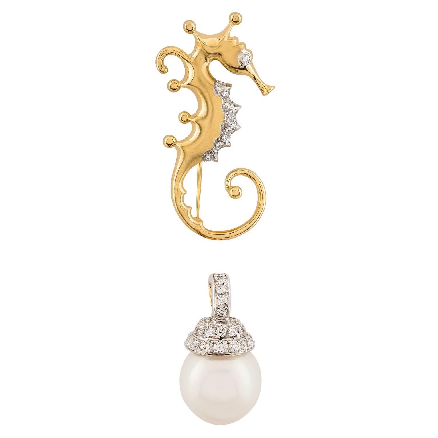 seahorse pearl necklace