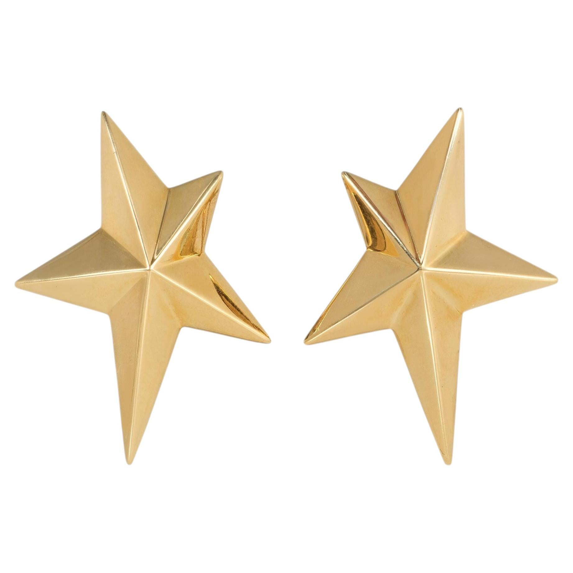 Angela Cummings beveled star earrings