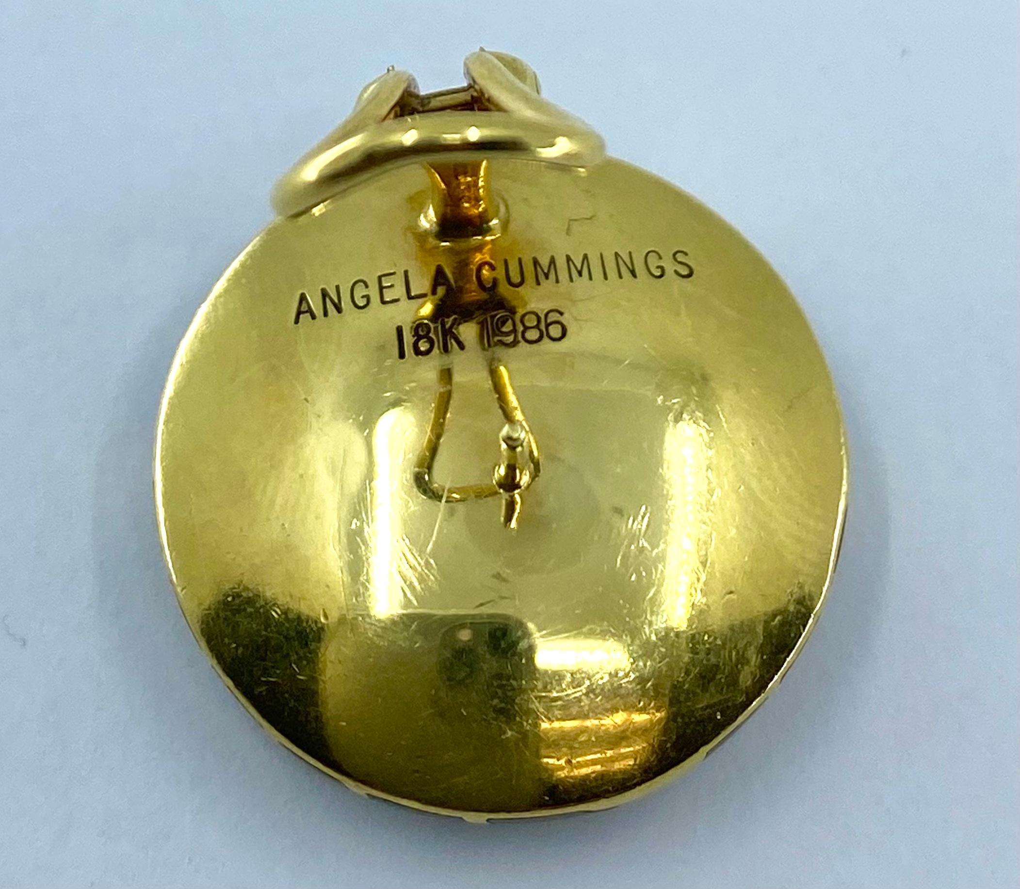Angela Cummings Enamel Earrings  3