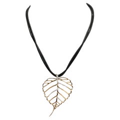 Angela Cummings für Assael Diamant-Blatt-Anhänger-Halskette