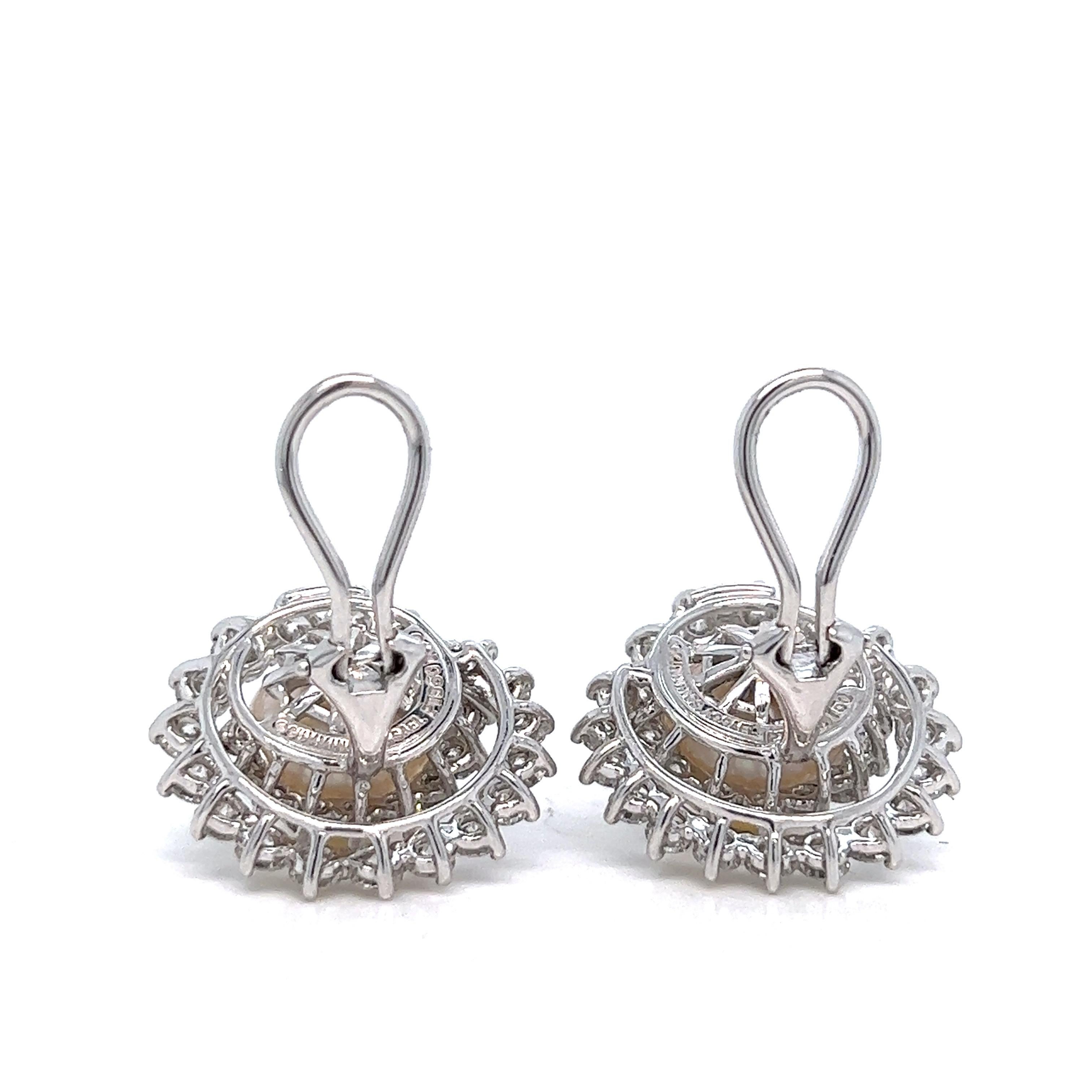 Angela Cummings für Assael Diamant-Perlen-Ohrclips Damen im Angebot