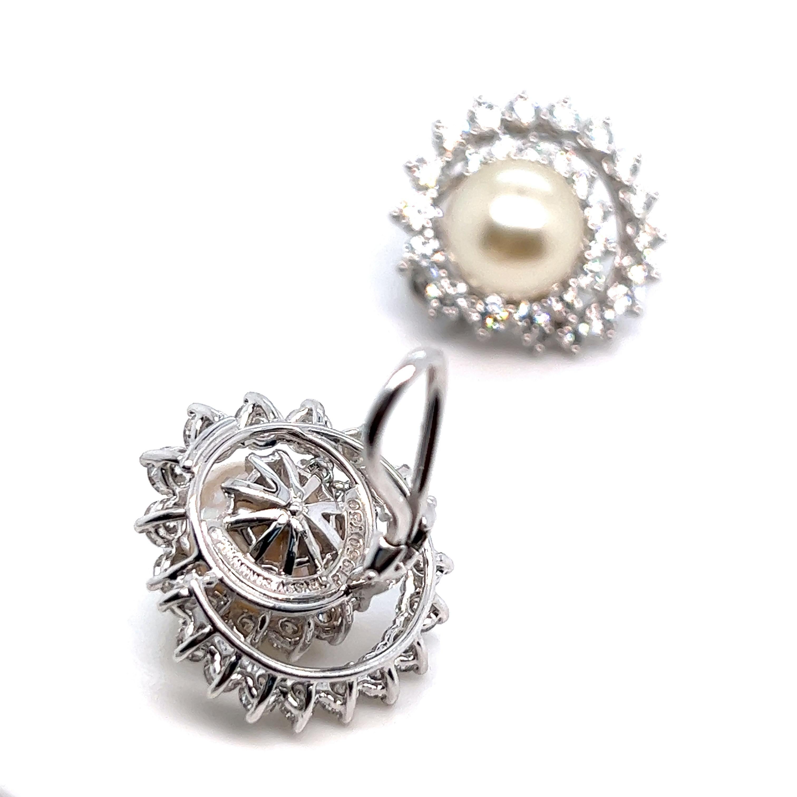 Angela Cummings für Assael Diamant-Perlen-Ohrclips im Angebot 1