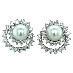 Angela Cummings für Assael Diamant-Perlen-Ohrringe