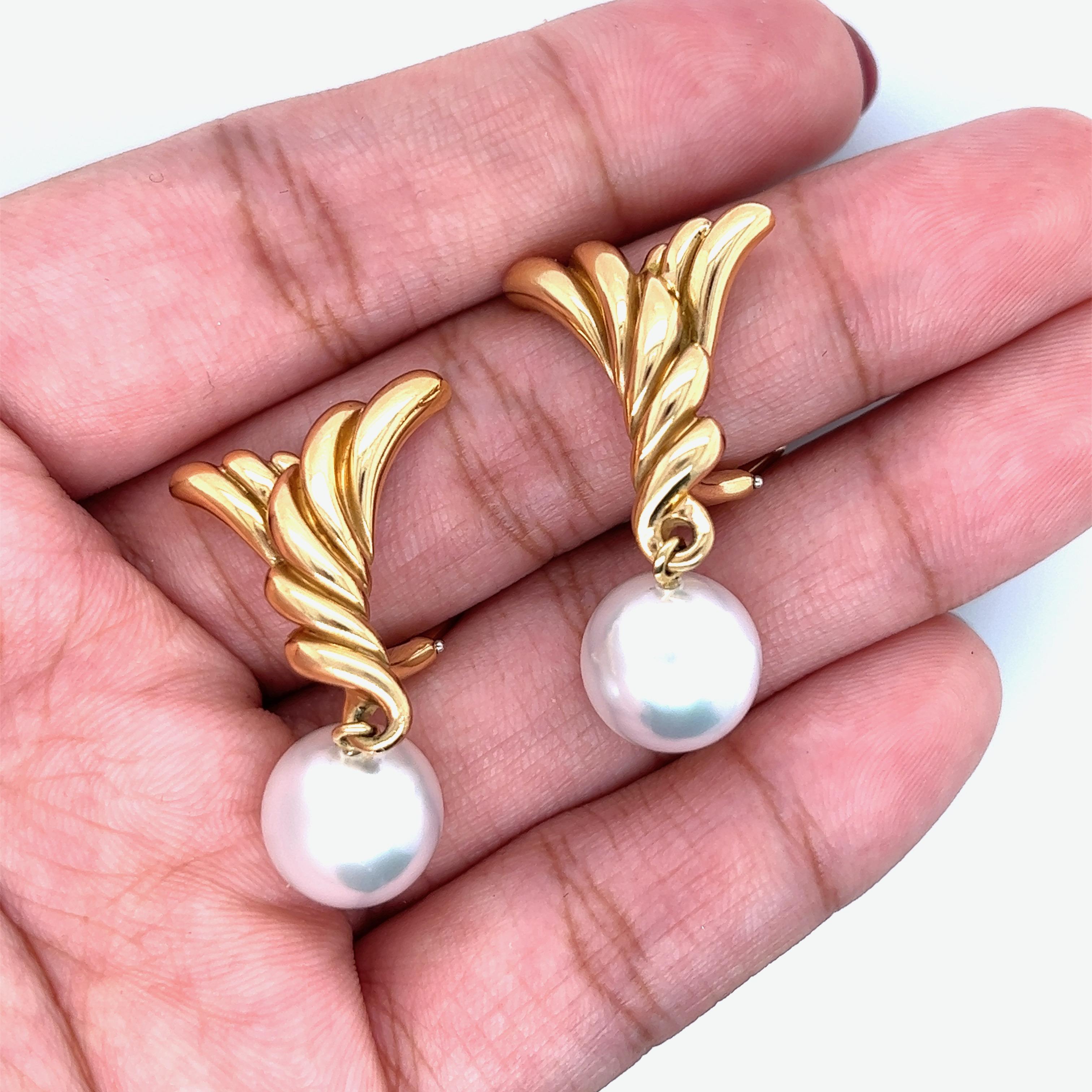 Angela Cummings for Assael Gold Pearl Ear Clips For Sale 1