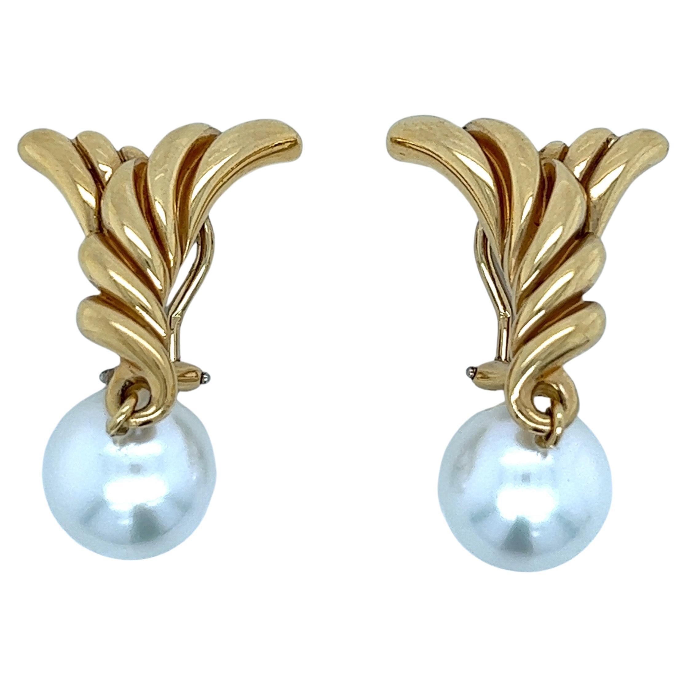 Angela Cummings for Assael Gold Pearl Ear Clips For Sale