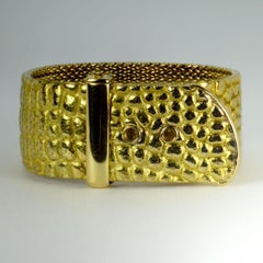 Angela Cummings for Tiffany 18K Yellow Gold ‘Crocodile’ Buckle Bracelet