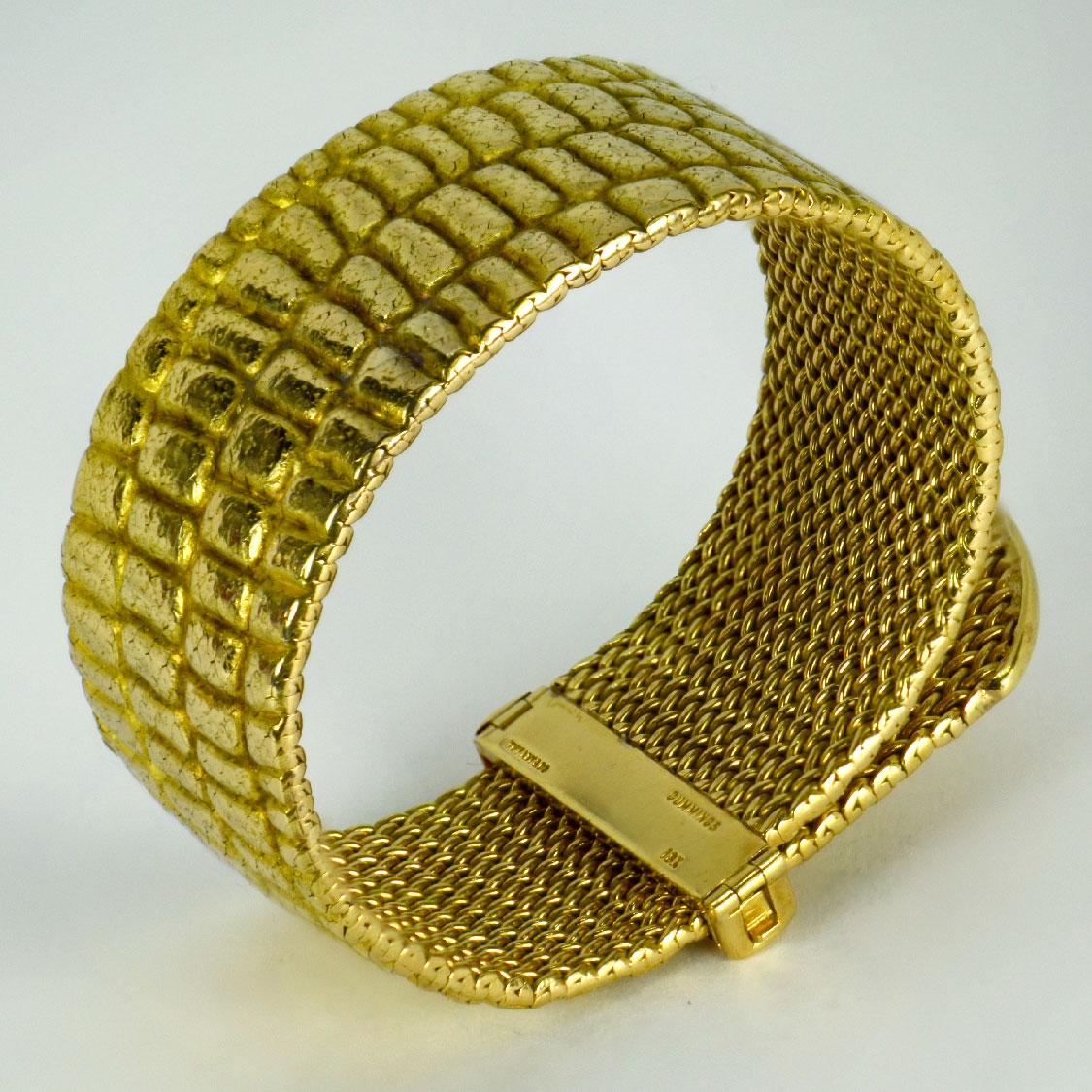 Angela Cummings for Tiffany 18K Yellow Gold ‘Crocodile’ Buckle Bracelet 5