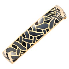 Angela Cummings for Tiffany & Co. Inlaid 18K Yellow Gold Bangle Bracelet