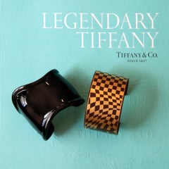 Angela Cummings for Tiffany & Co. Pulsera de hierro y laca con motivos damasquinados, hacia 1980