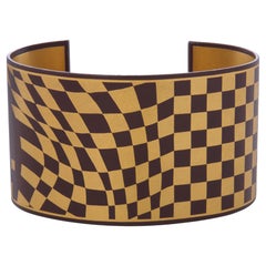Angela Cummings for Tiffany & Co. Pulsera de hierro y laca con motivos damasquinados, hacia 1980