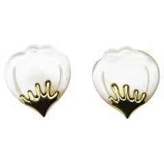 Angela Cummings for Tiffany & Co. Mother of Pearl Gold Earrings