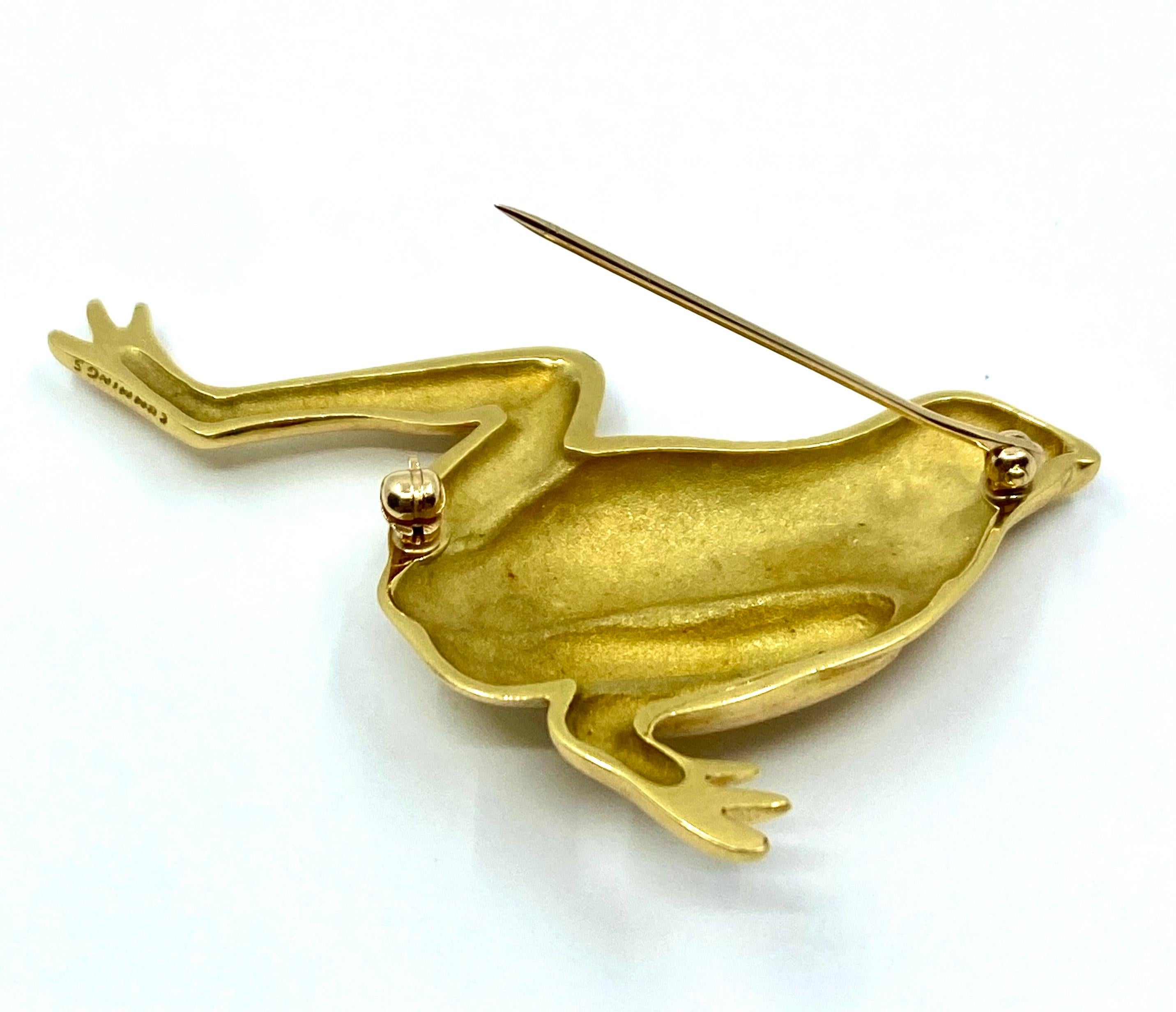Angela Cummings for Tiffany & Co. Pin 18k Gold Frog 1