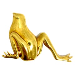 Angela Cummings for Tiffany & Co. Pin 18k Gold Frog