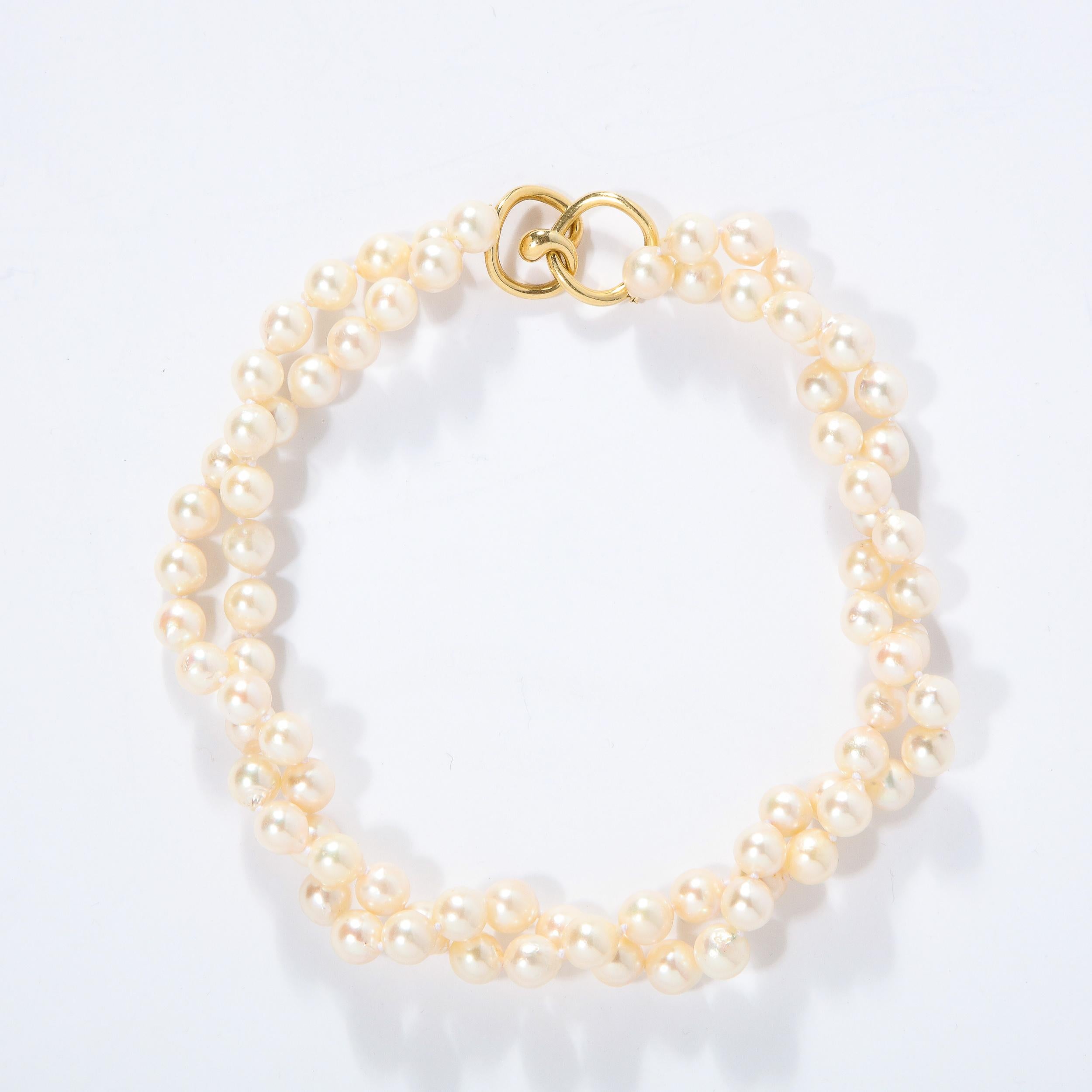 Angela Cummings for Tiffanys Pearl & 18k Gold Necklace 2