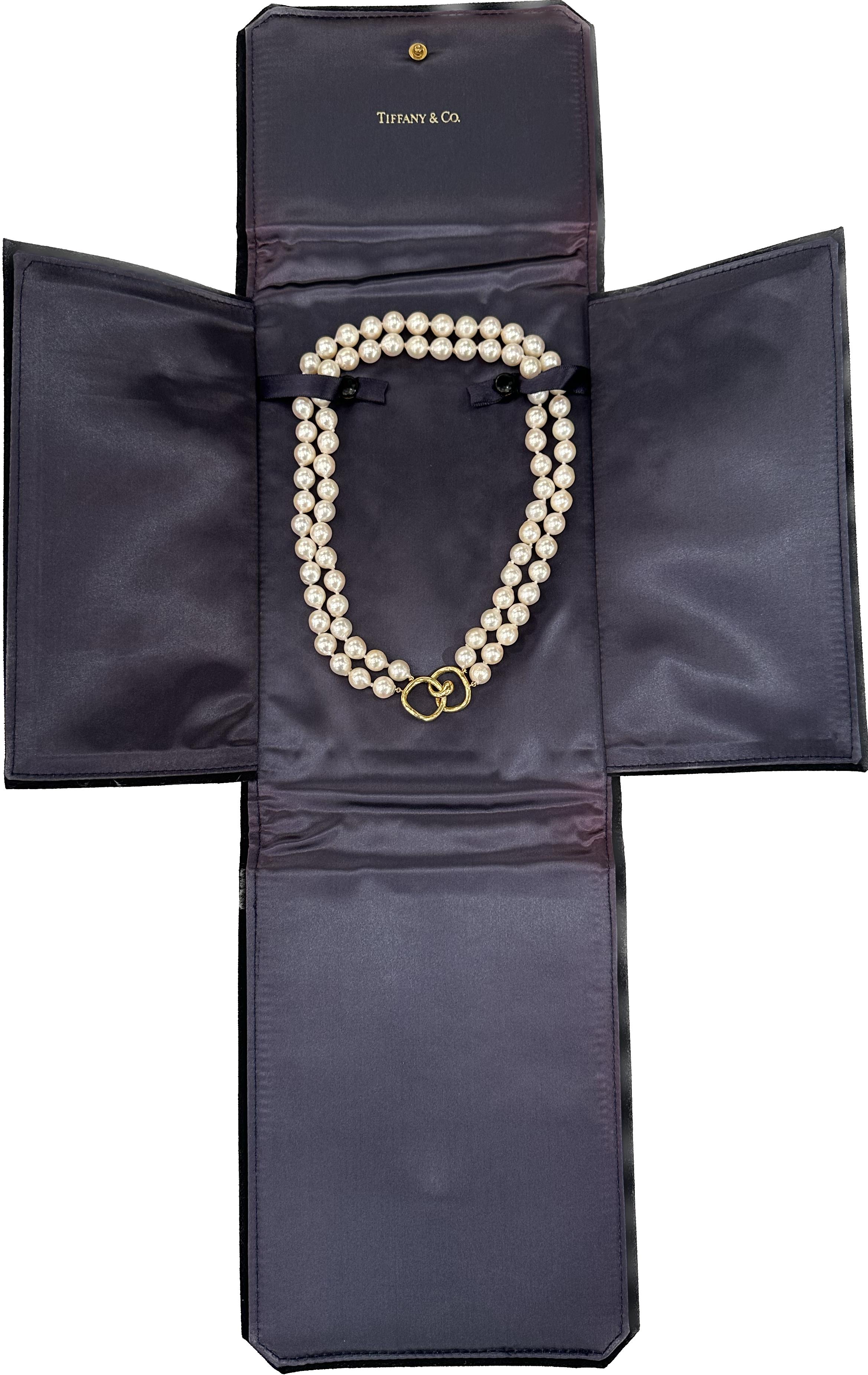 Angela Cummings for Tiffanys Pearl & 18k Gold Necklace 3