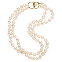 Angela Cummings for Tiffanys Pearl & 18k Gold Necklace