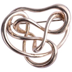 Angela Cummings Freeform Sterling Silver Scribble Brooch