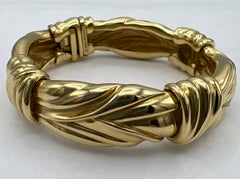 Angela Cummings Pulsera brazalete de oro Circa 1984