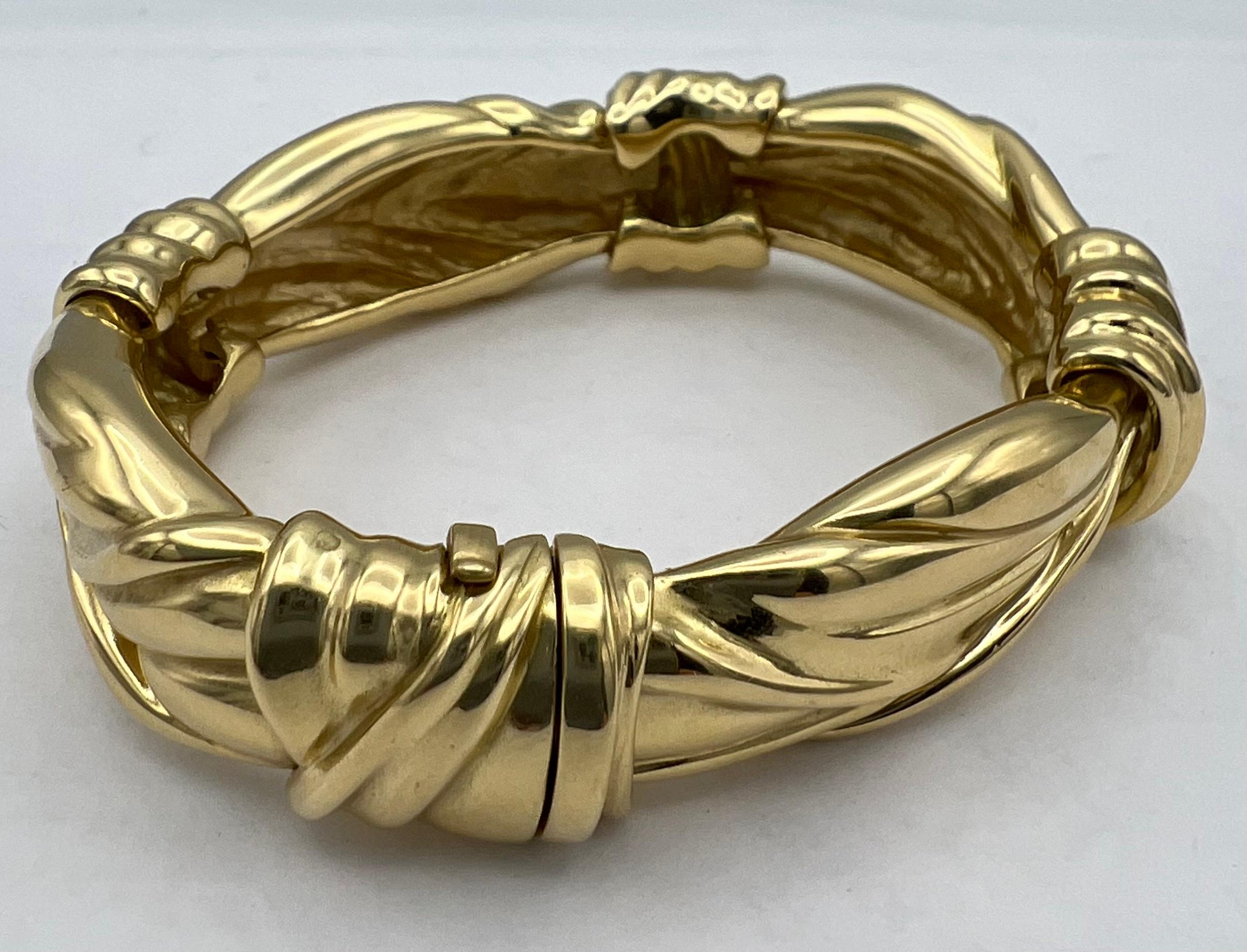 Angela Cummings Gold Bangle Bracelet Circa 1984 For Sale 2