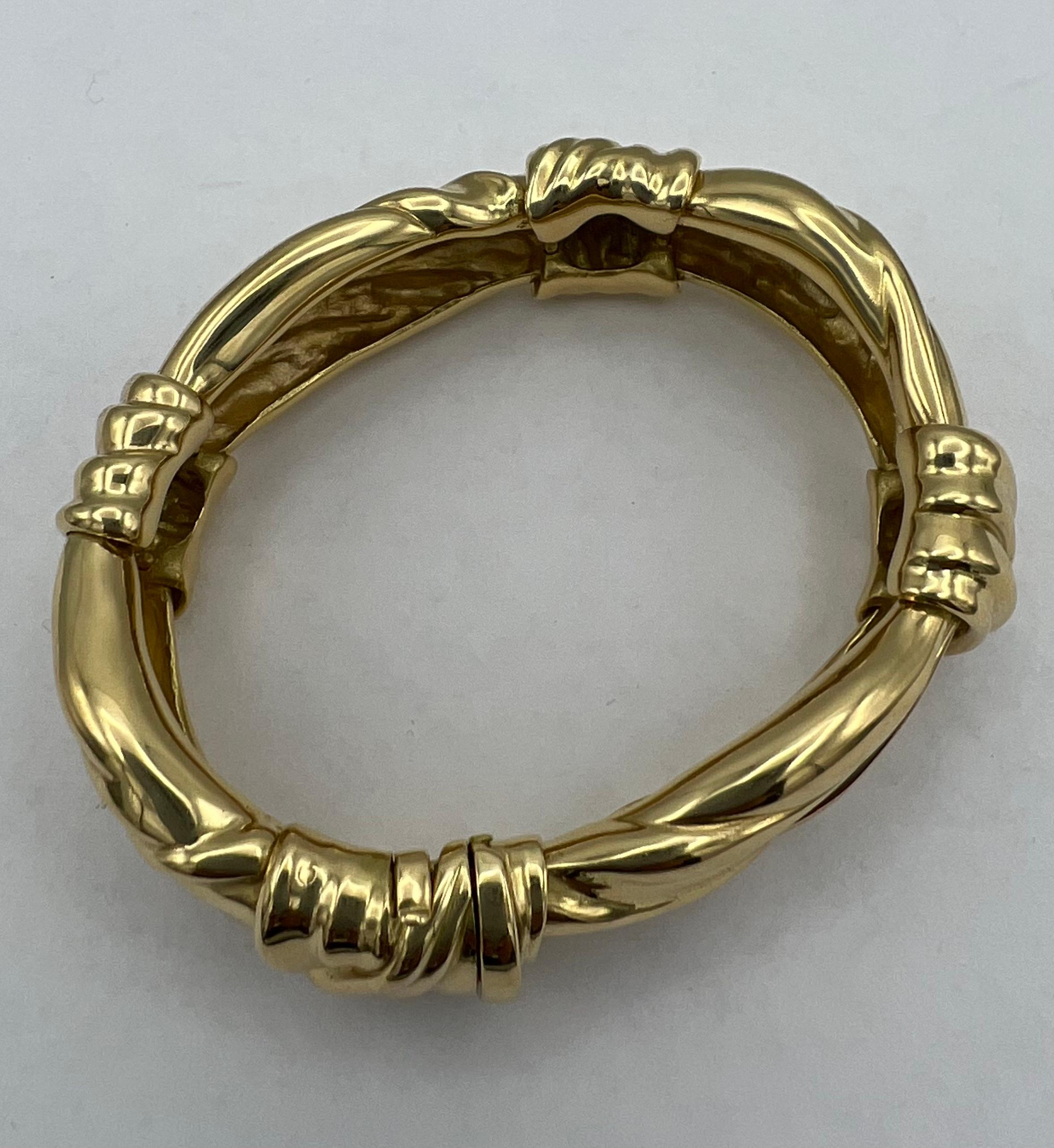 Angela Cummings Gold Bangle Bracelet Circa 1984 For Sale 3