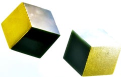 Angela Cummings Gold, Onyx and Mother of Pearl Earrings