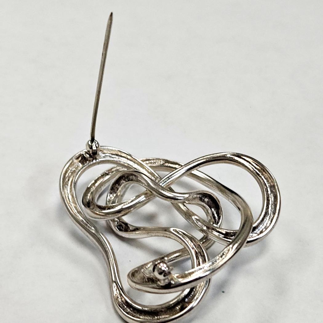 Angela Cummings - Spilla a forma di scarabocchio grande - A. Silver, circa 1987 in vendita 3
