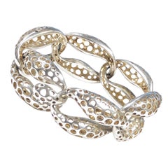 Angela Cummings Large Silver Biomorphic Modernist Bracelet
