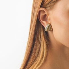 Angela Cummings mother of pearl 18k yellow gold earrings