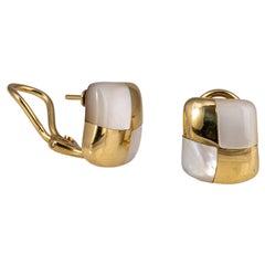Angela Cummings Mother of Pearl and Gold Earrings