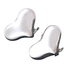 Vintage Angela Cummings Sterling Heart Earrings