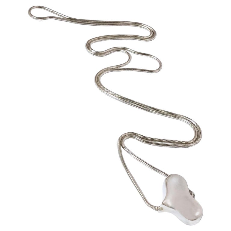 Angela Cummings Sterling Puffed Heart Necklace at 1stDibs