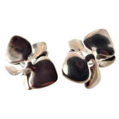 Angela Cummings, boucles d'oreilles orchidée en argent sterling n°18922