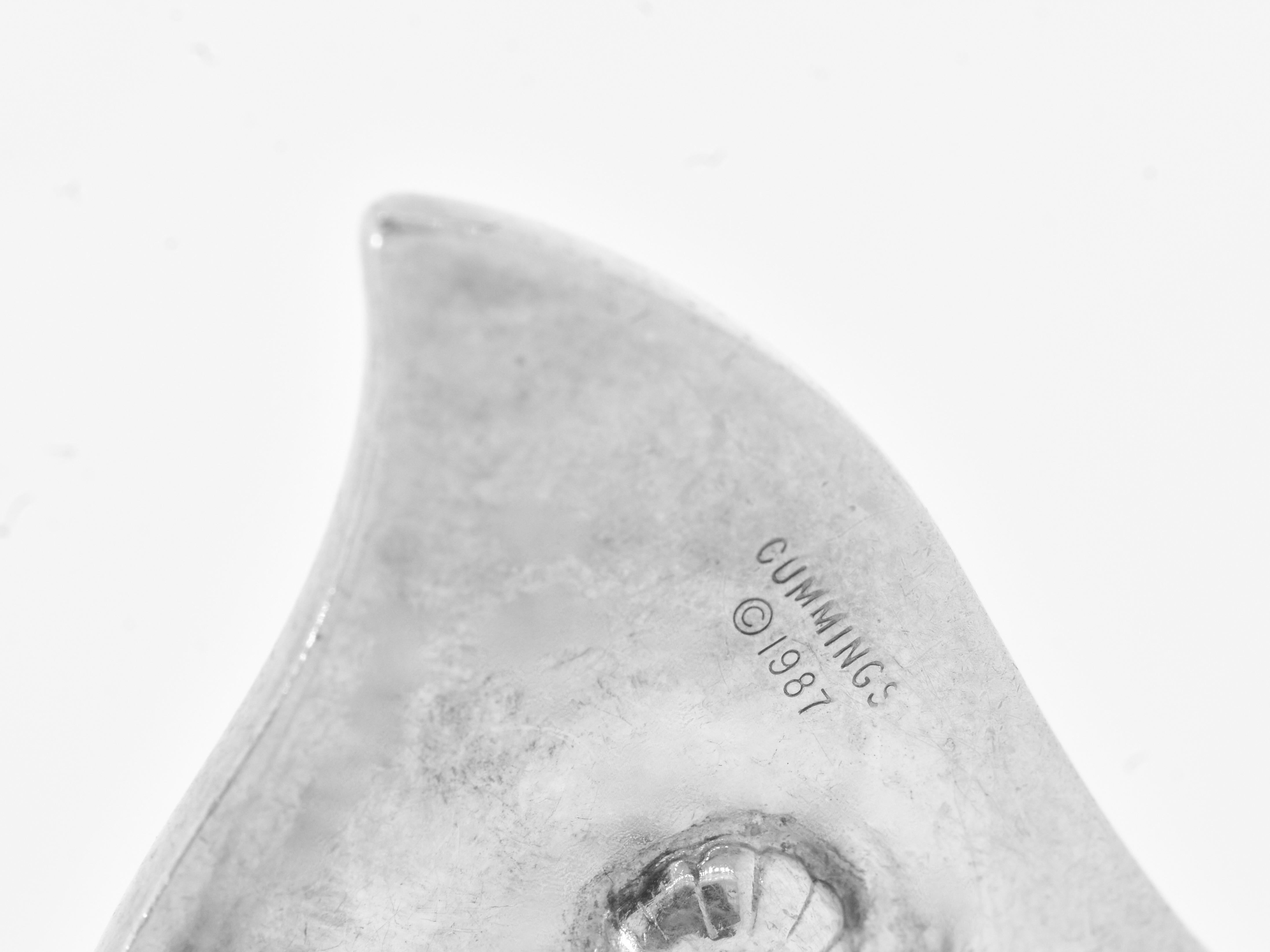 Angela Cummings Extra große Vintage-Ohrringe aus Sterlingsilber, auffällig, 1987 1