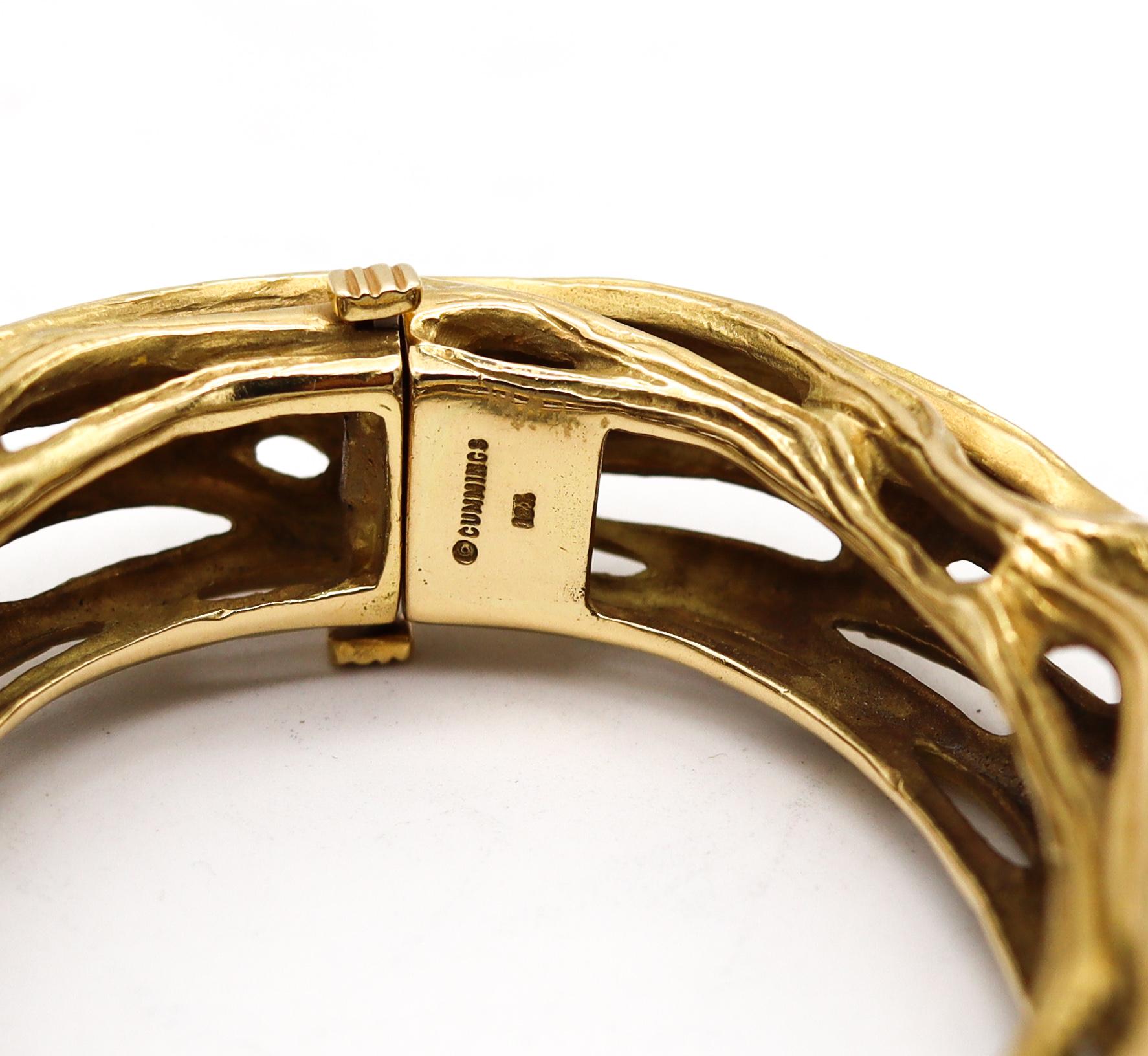 Angela Cummings Studio 1983 Very Rare Organic Bracelet in Solid 18kt Yellow Gold 1
