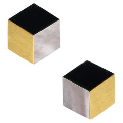 Angela Cummings Three Dimensional Geometric Clips On Earrings In 18Kt Gold