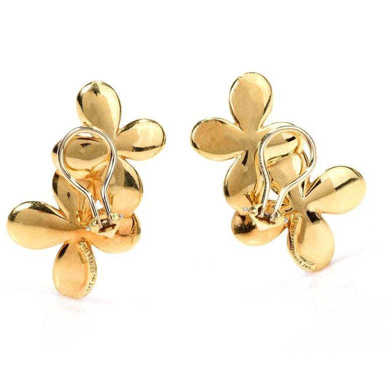 Angela Cummings Tiffany & Co. 18 Karat Yellow Gold Clip-On Earrings 3
