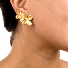 Angela Cummings Tiffany & Co. 18 Karat Yellow Gold Clip-On Earrings