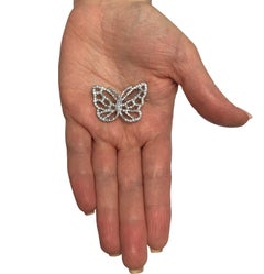 Angela Cummings & Tiffany & Co. Diamond Butterfly Brooch Pin
