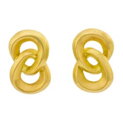 Pendientes colgantes de oro amarillo de 18 quilates de Angela Cummings, del siglo XX