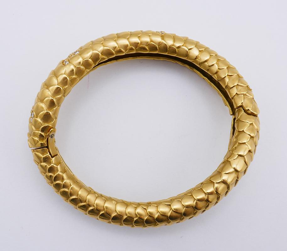 Angela Cummings Vintage Bracelet 18k Gold Bangle Jewelry 2