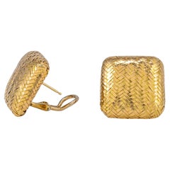 Angela Cummings Woven Gold Earrings