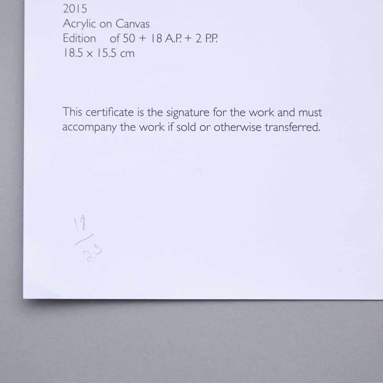 Angela de la Cruz Contemporary Artwork Canvas Pinch, 2015 For Sale 3