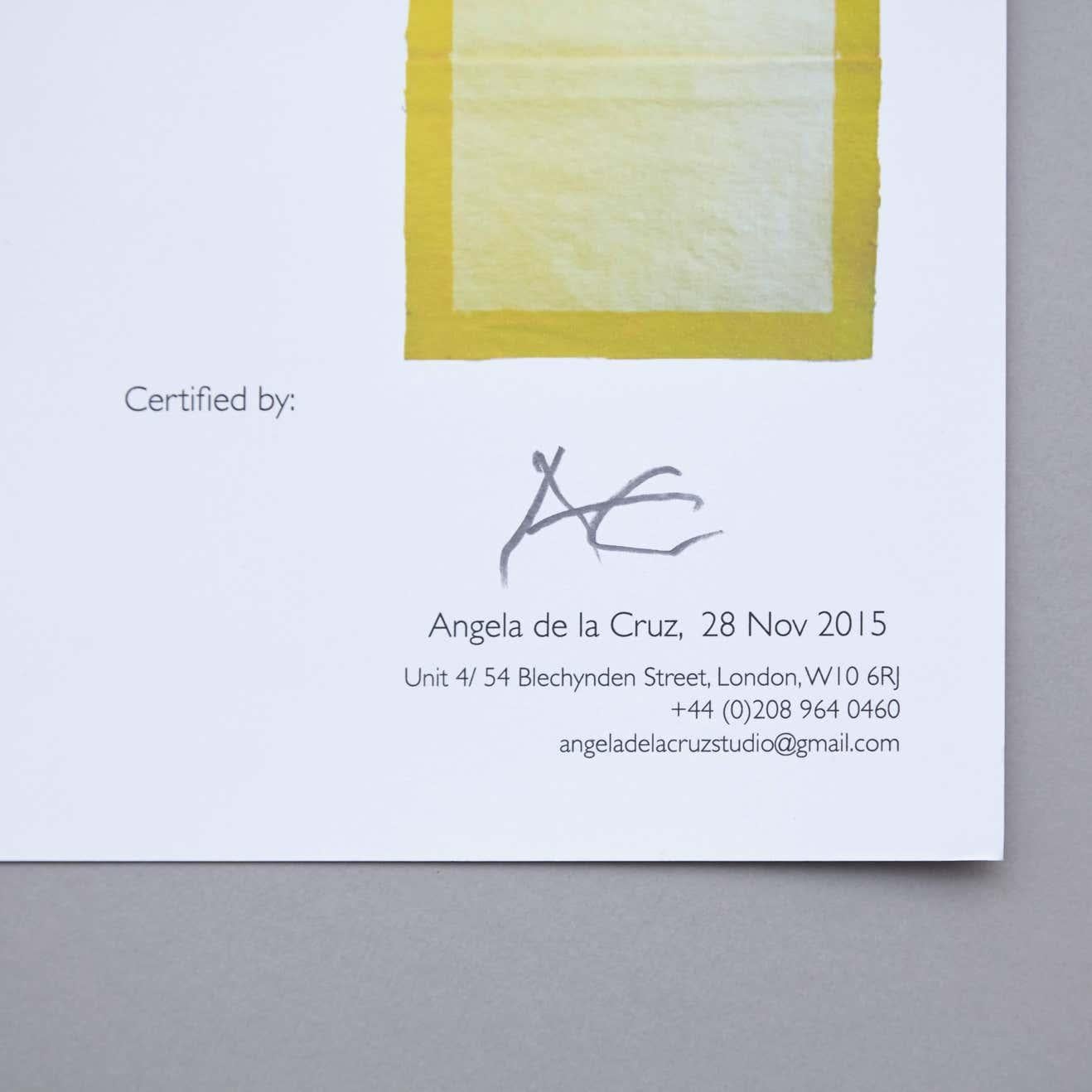 Angela de la Cruz Contemporary Artwork Canvas Pinch, 2015 For Sale 4