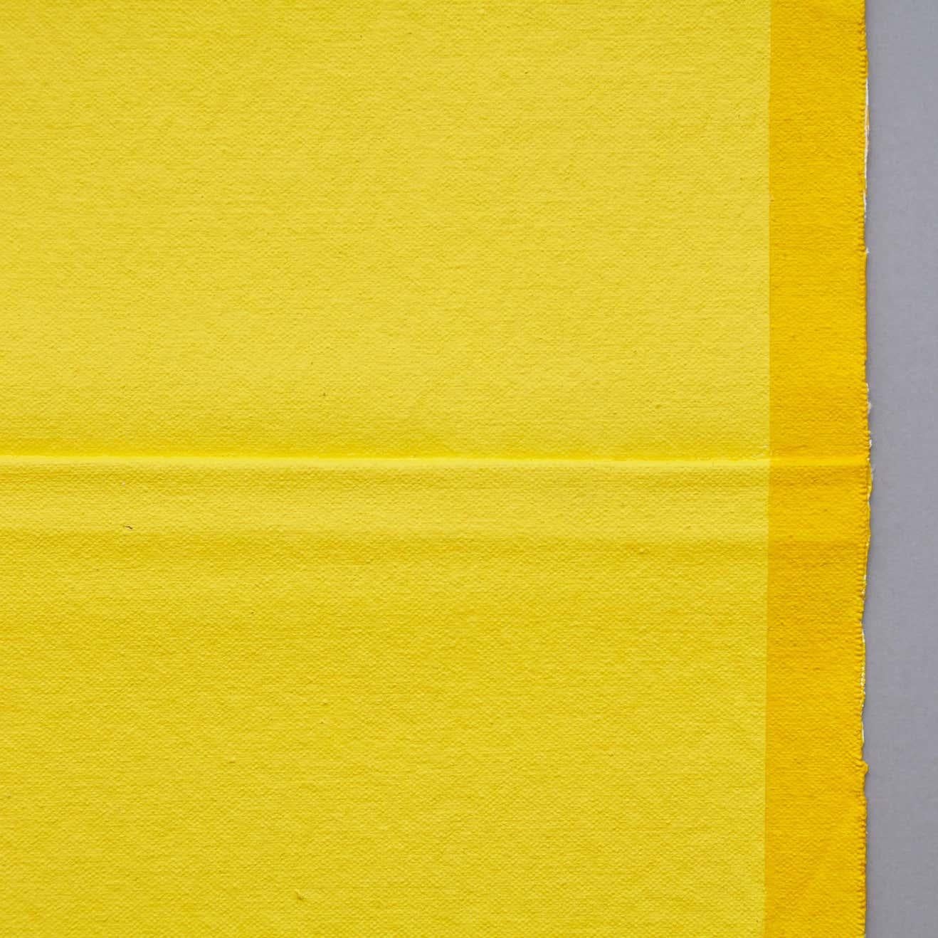 Modern Ángela de la Cruz Pinch Yellow Contemporary Artwork, 2015 For Sale