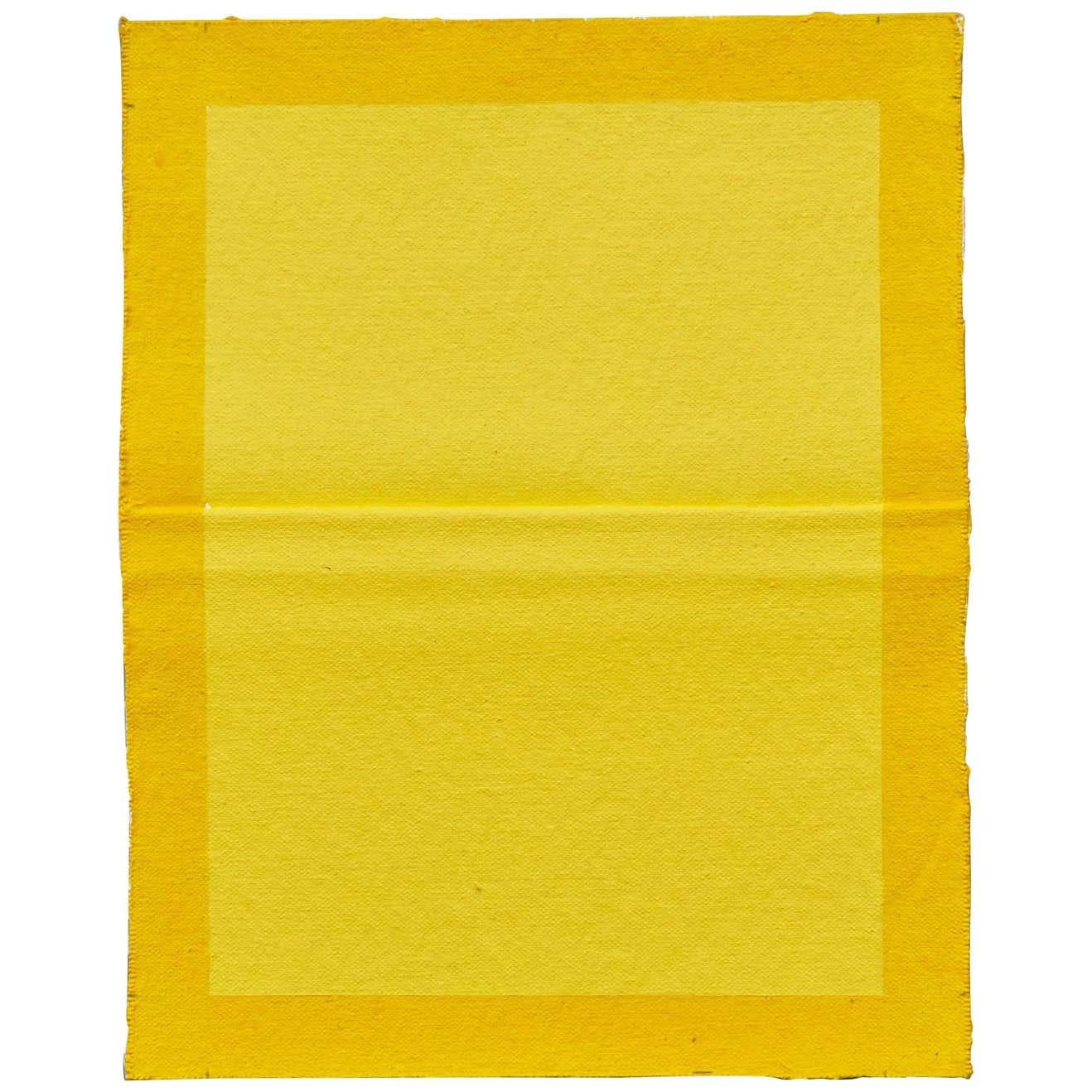 Ángela de la Cruz Pinch Yellow Contemporary Artwork, 2015 For Sale 1