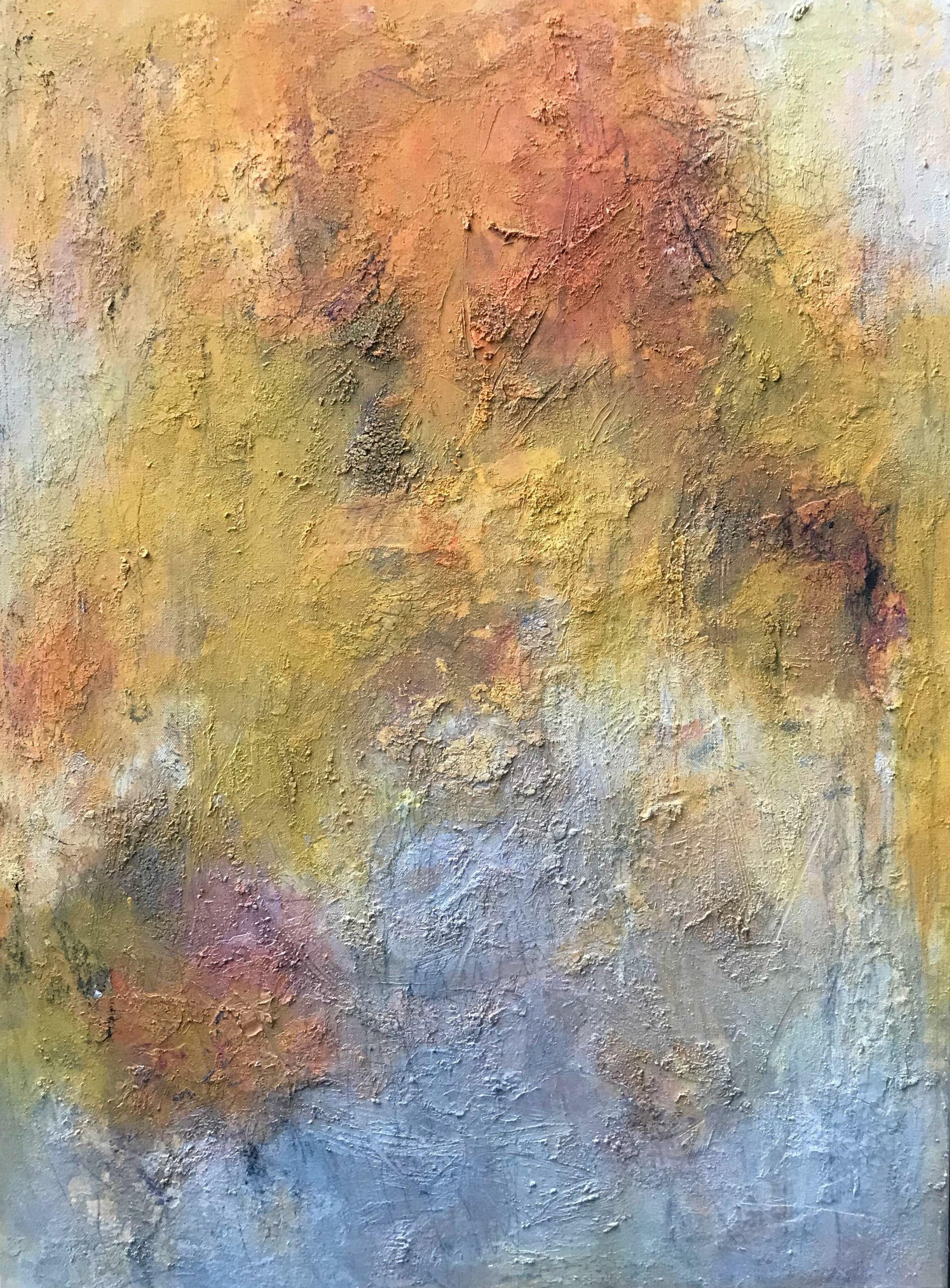 Golden Earth, Mixed Media on Canvas - Mixed Media Art by Angela Dierks