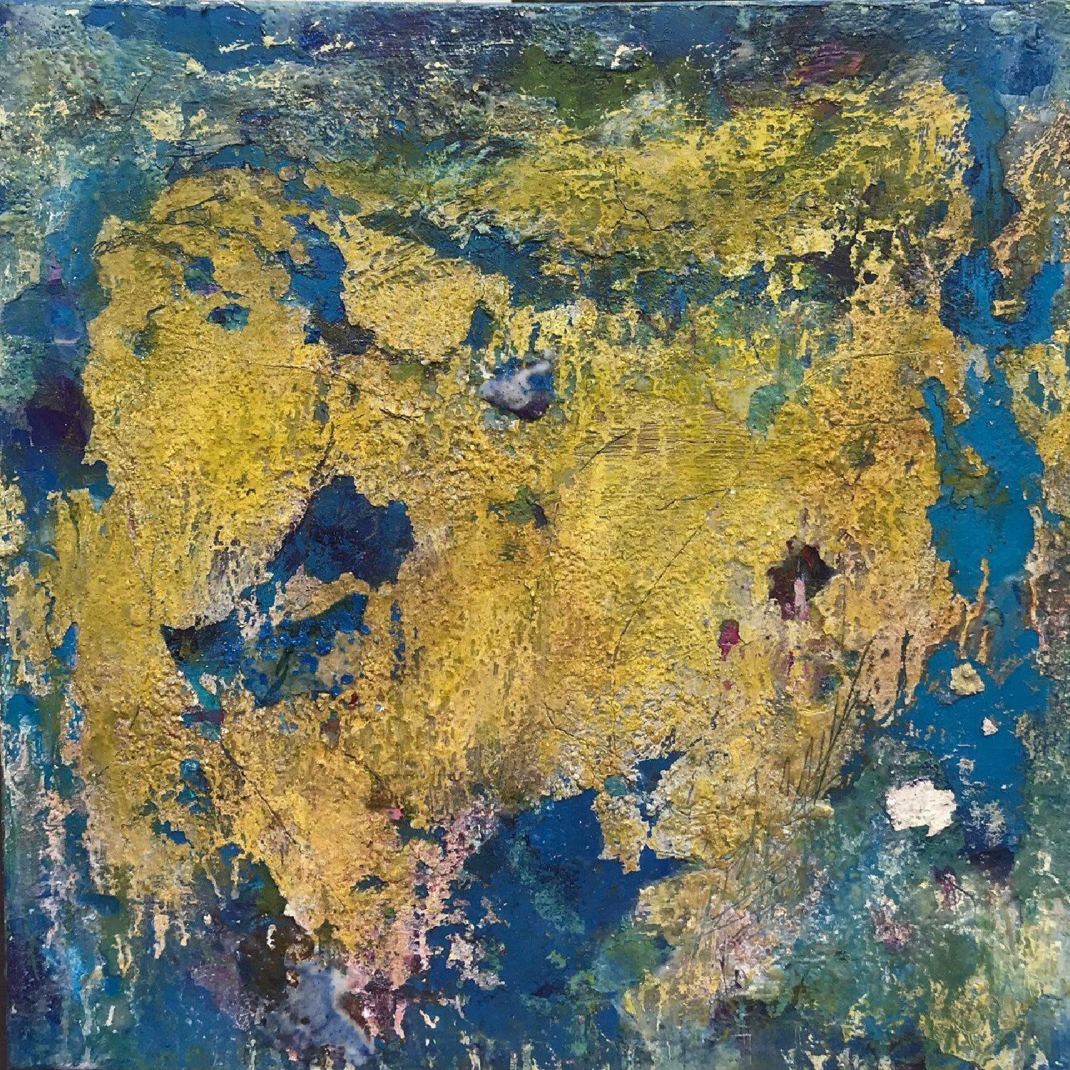 Viaggio notturno, tecnica mista su tela - Mixed Media Art di Angela Dierks