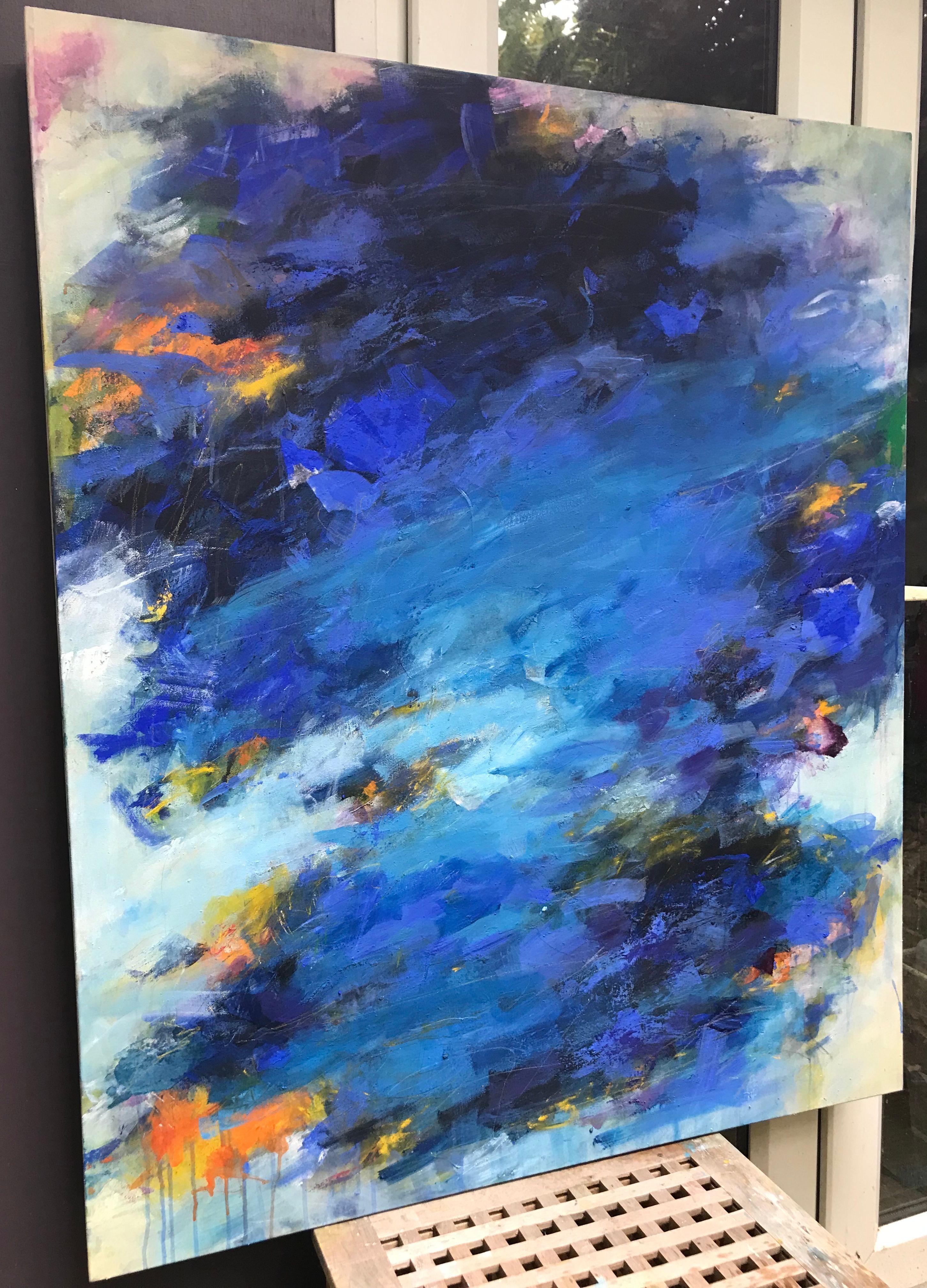 Autumn Blues, Painting, Acrylic on Canvas 2